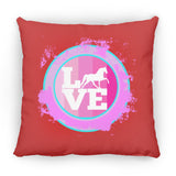 TWH PLEASURE BLEACH SPLATTER PINK TEAL ZP14 Small Square Pillow