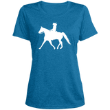 Missouri Fox Trotter LADY FINAL ART WHITE LST360 Ladies' Heather Scoop Neck Performance Tee