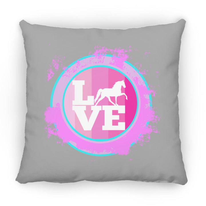 TWH PLEASURE BLEACH SPLATTER PINK TEAL ZP18 Large Square Pillow