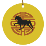 Tennessee Walking Horse  PLEASURE JAPANESE ART SUBORNC Circle Ornament