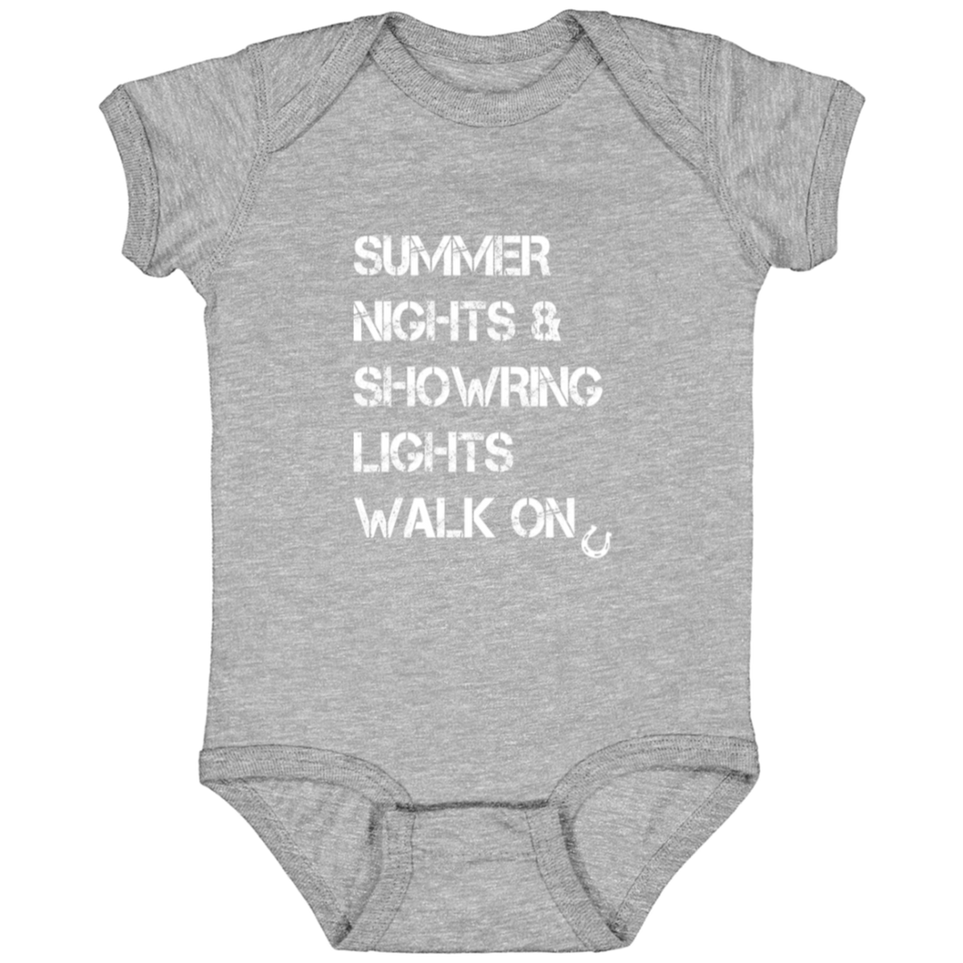 Summer Nights Showring Lights Walk On 4424 Infant Fine Jersey Bodysuit