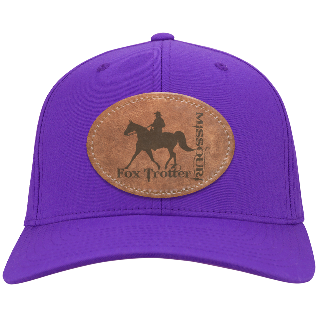 MISSOURI FOX TROTTER ON LEATHER CP80 Twill Cap - Patch