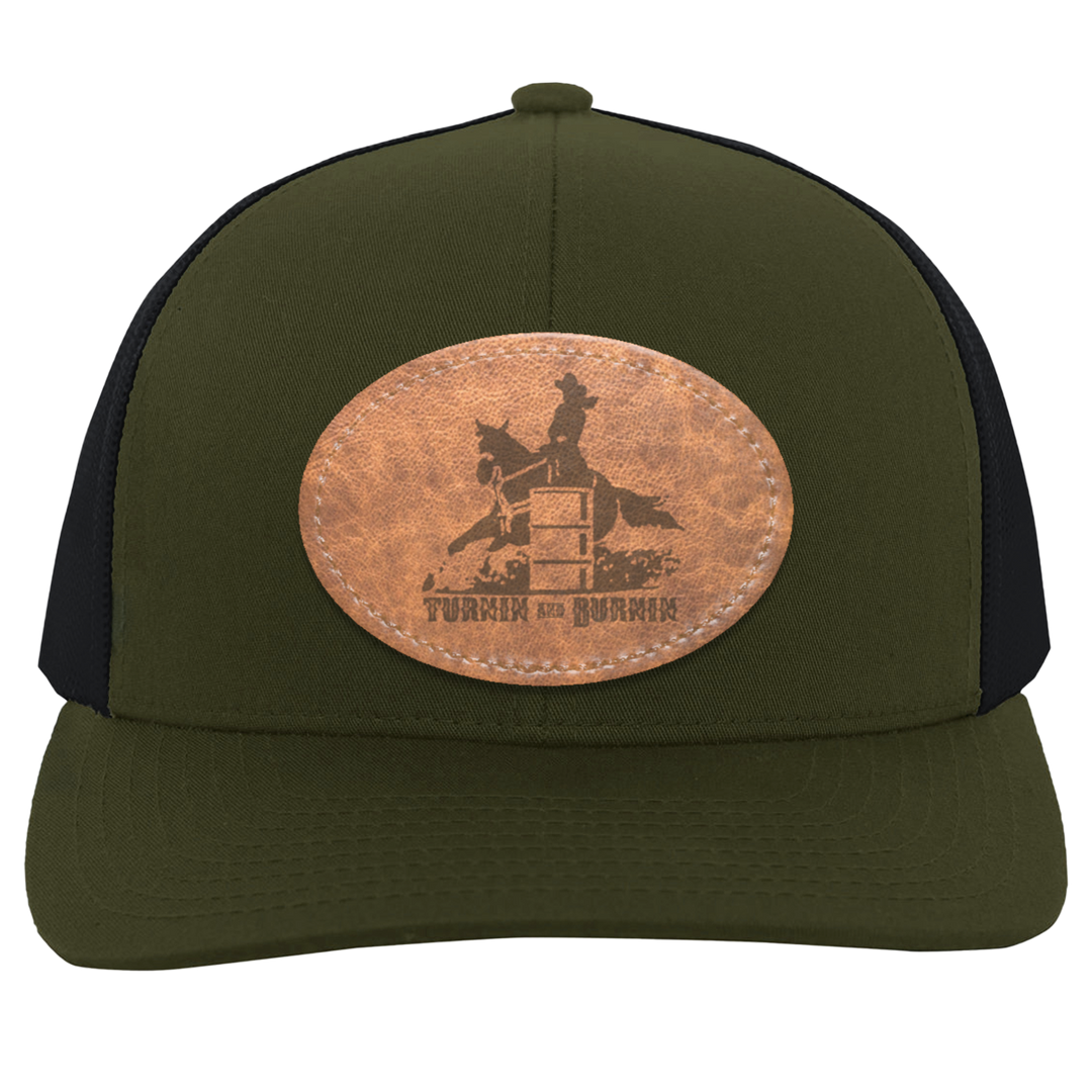 TURNIN AND BURNIN ON LEATHER 104C Trucker Snap Back - Patch