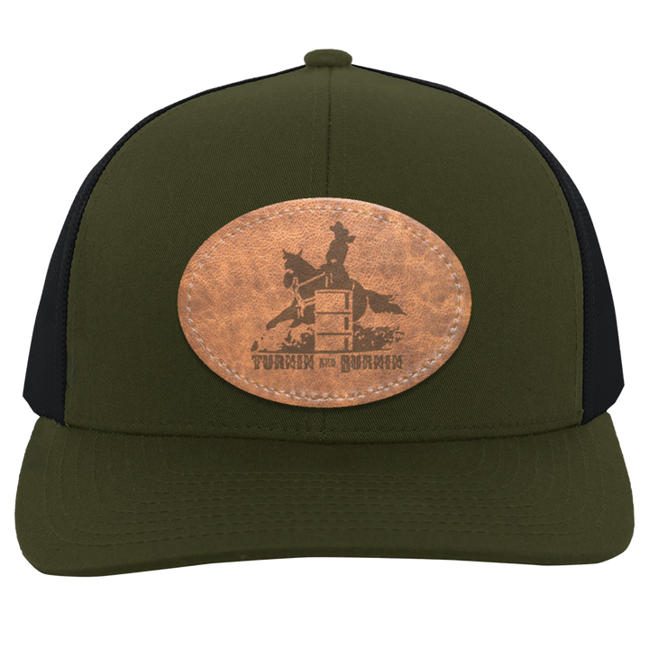 TURNIN AND BURNIN ON LEATHER 104C Trucker Snap Back - Patch