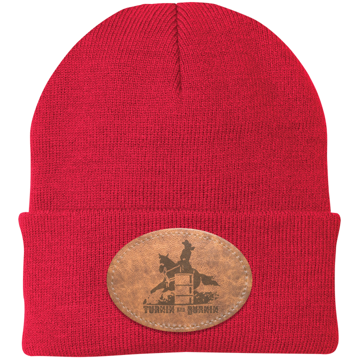 TURNIN AND BURNIN ON LEATHER CP90 Knit Cap - Patch