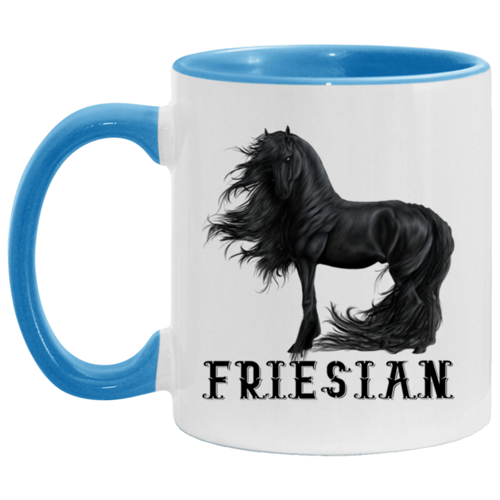 FRIESIAN STYLE 1 4HORSE AM11OZ 11 oz. Accent Mug