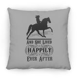 HAPPILY EVER AFTER (TWH Pleasure) Blk ZP16 Medium Square Pillow