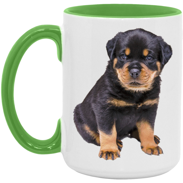 ROTTY PUPPY 1 AM15OZ 15oz. Accent Mug