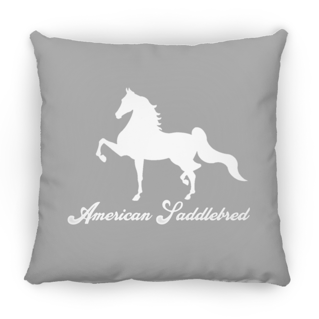AMERICAN SADDLEBRED (DESIGN 1) WHITE 4HORSE PILLOWS THREE SIZES
