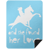 SHE FOUND HER LOVE BLANKET TWH PERFORMANCE BSHL Premium Black Sherpa Blanket 60x80