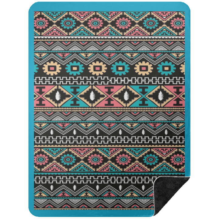 AZTEC 1 BSHL Premium Black Sherpa Blanket 60x80