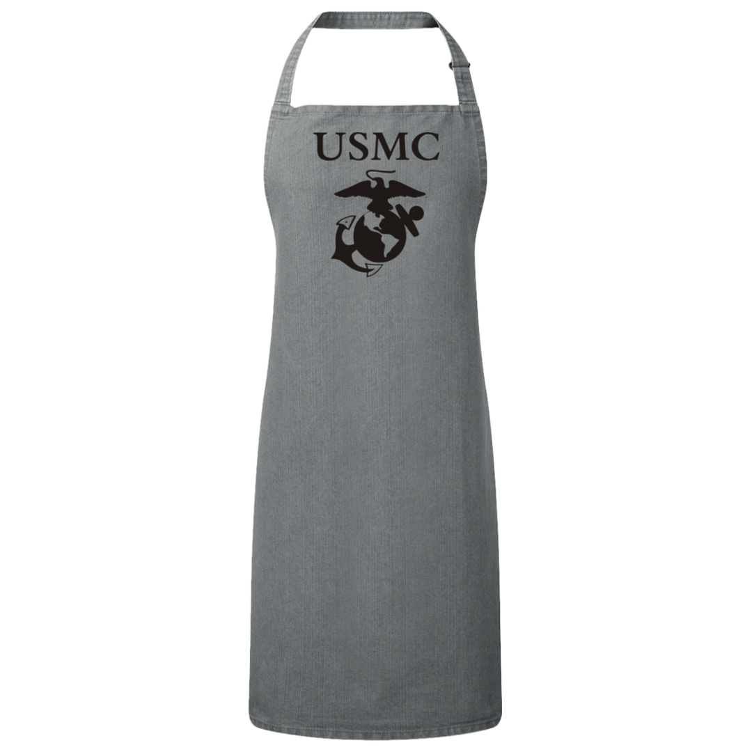 12969369602040866864usmc logo - Copy RP150 Sustainable Unisex Bib Apron