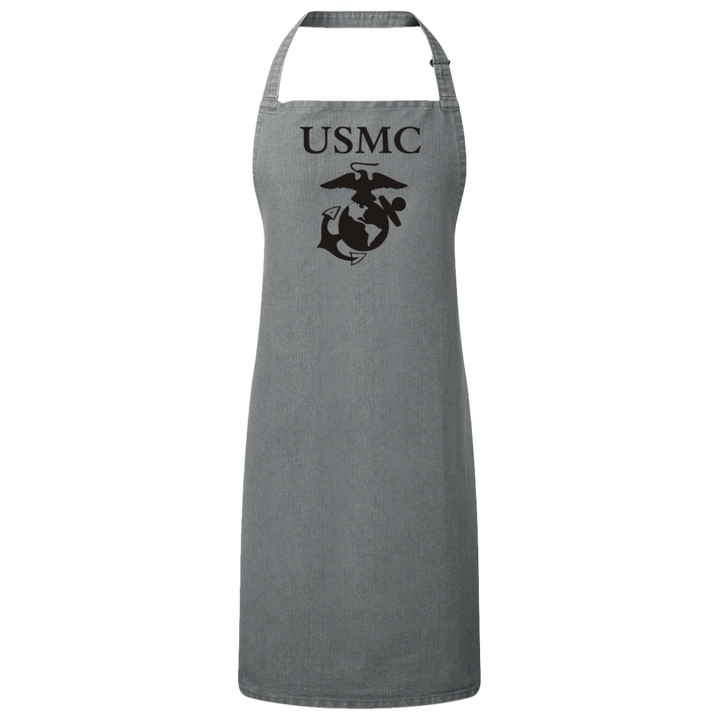 12969369602040866864usmc logo - Copy RP150 Sustainable Unisex Bib Apron