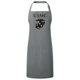 12969369602040866864usmc logo - Copy RP150 Sustainable Unisex Bib Apron