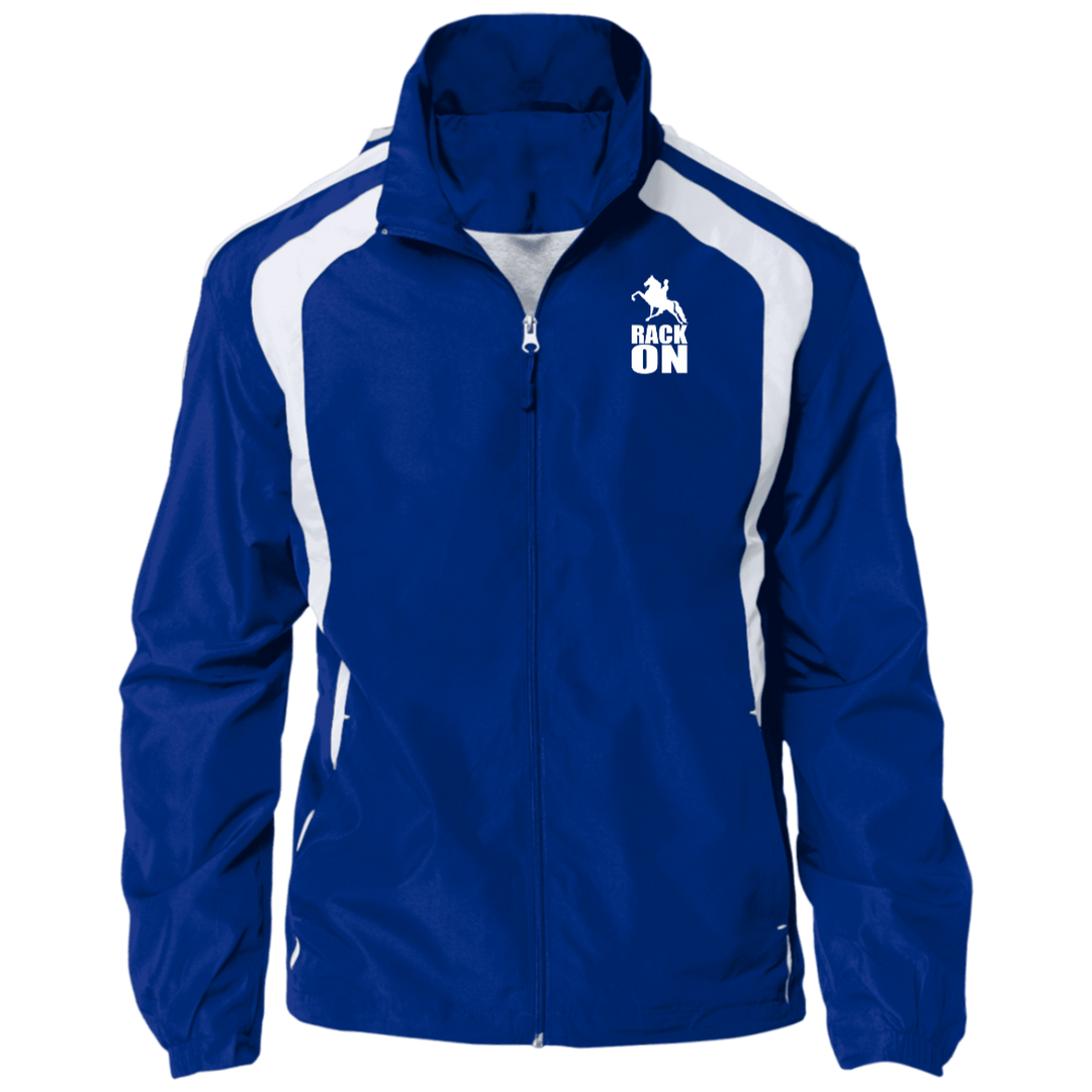 RACK ON RACKING (WHITE ART) JST60 Jersey-Lined Raglan Jacket