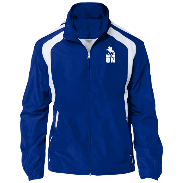 RACK ON RACKING (WHITE ART) JST60 Jersey-Lined Raglan Jacket