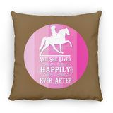 SHE LIVED HAPPILY TWH PLEASURE SHADES OF PINK ZP18 Large Square Pillow