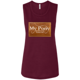 MY PONY NASHVILLE BRAND B8803 Ladies' Flowy Muscle Tank