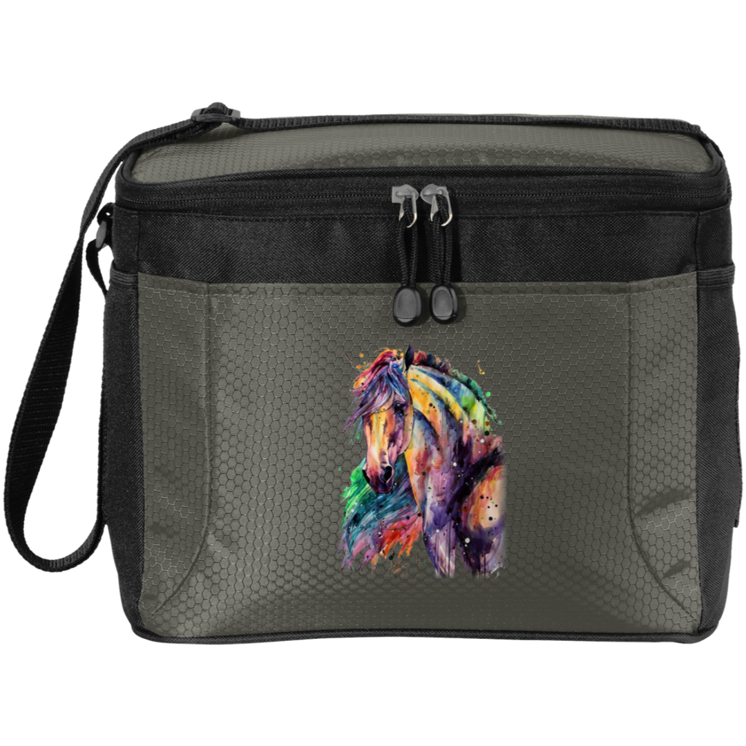EQUINE ABSTRACT 1 4HORSE BG513 12-Pack Cooler