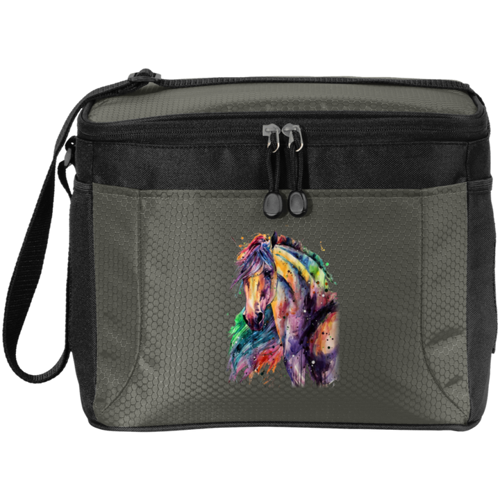EQUINE ABSTRACT 1 4HORSE BG513 12-Pack Cooler