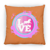 TWH PLEASURE BLEACH SPLATTER PINK TEAL ZP16 Medium Square Pillow