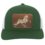 TENNESSEE WALKING HORSE PERFORMANCE LEATHER BURBURY 104C Trucker Snap Back - Patch