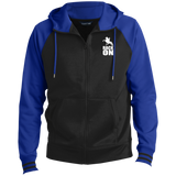 RACK ON RACKING (WHITE ART) ST236 Men's Sport-Wick® Full-Zip Hooded Jacket