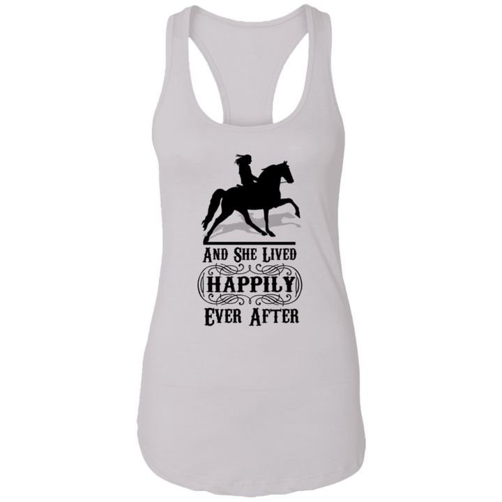 HAPPILY EVER AFTER (TWH Pleasure) Blk NL1533 Ladies Ideal Racerback Tank