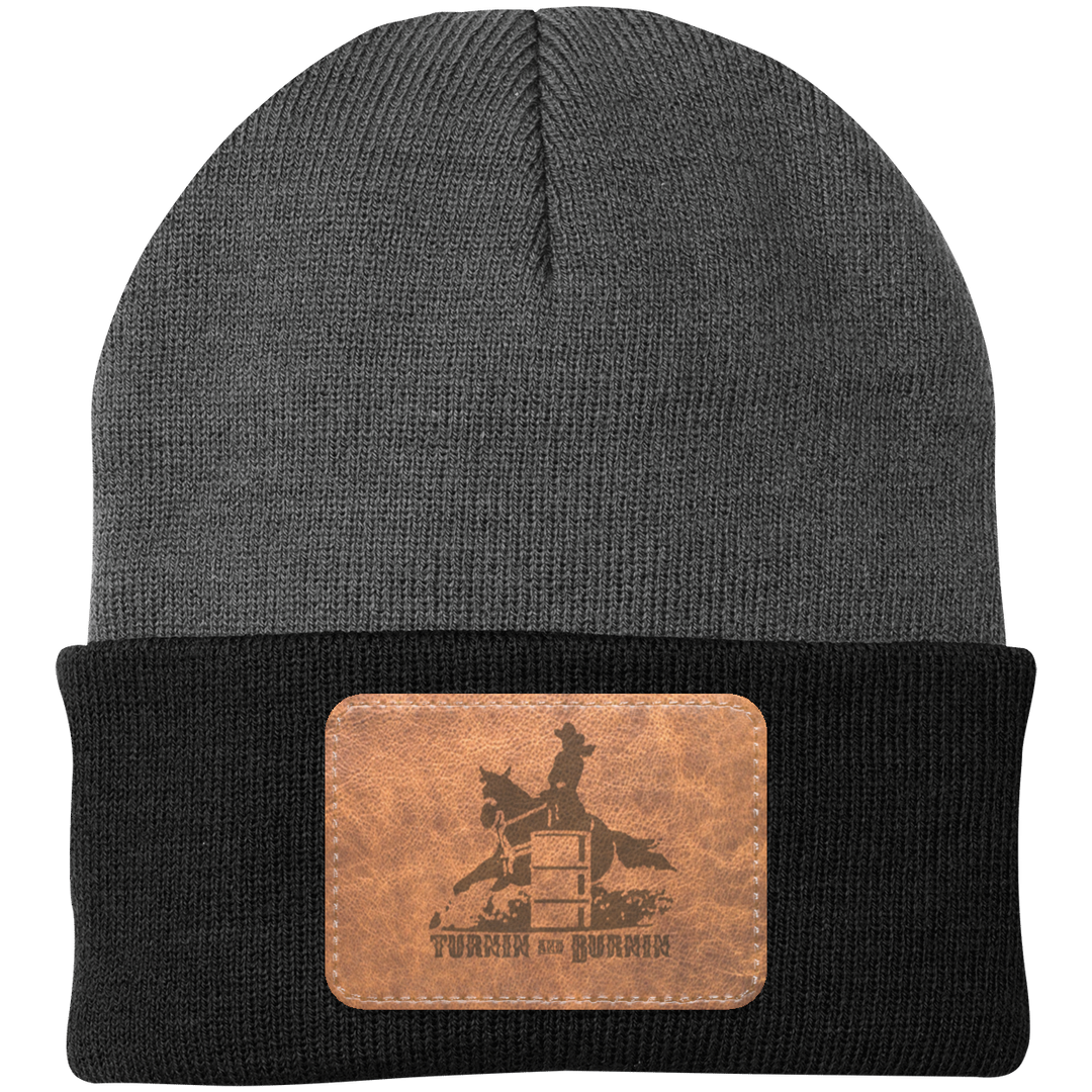 TURNIN AND BURNIN ON LEATHER CP90 Knit Cap - Patch