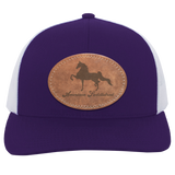 AMERICAN SADDLEBRED ON LEATHER 104C Trucker Snap Back - Patch
