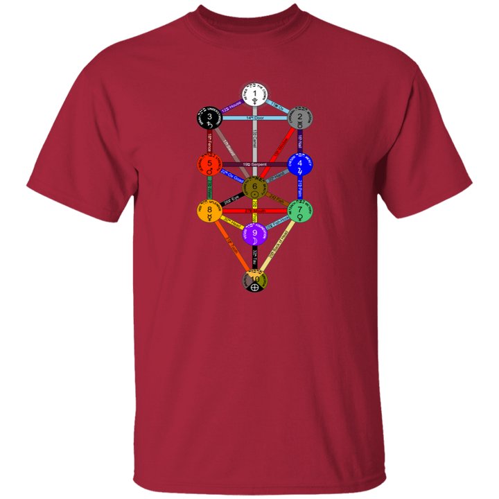 KABBAHLAH TREE OF LIFE 4HORSE G500 5.3 oz. T-Shirt