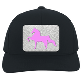 AMERICAN SADDLEBRED PINK 104C Trucker Snap Back - Patch