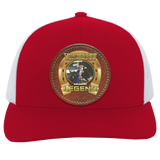 BLAISE BROCCARD (Legends Series) Round Leather Patch 104C Trucker Snap Back - Patch