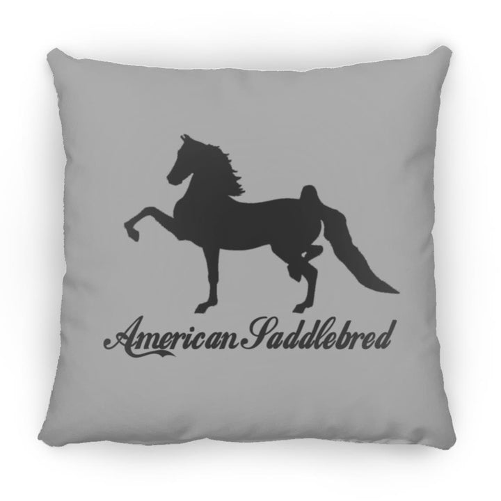 American Saddlebred 2 (black) ZP16 Medium Square Pillow