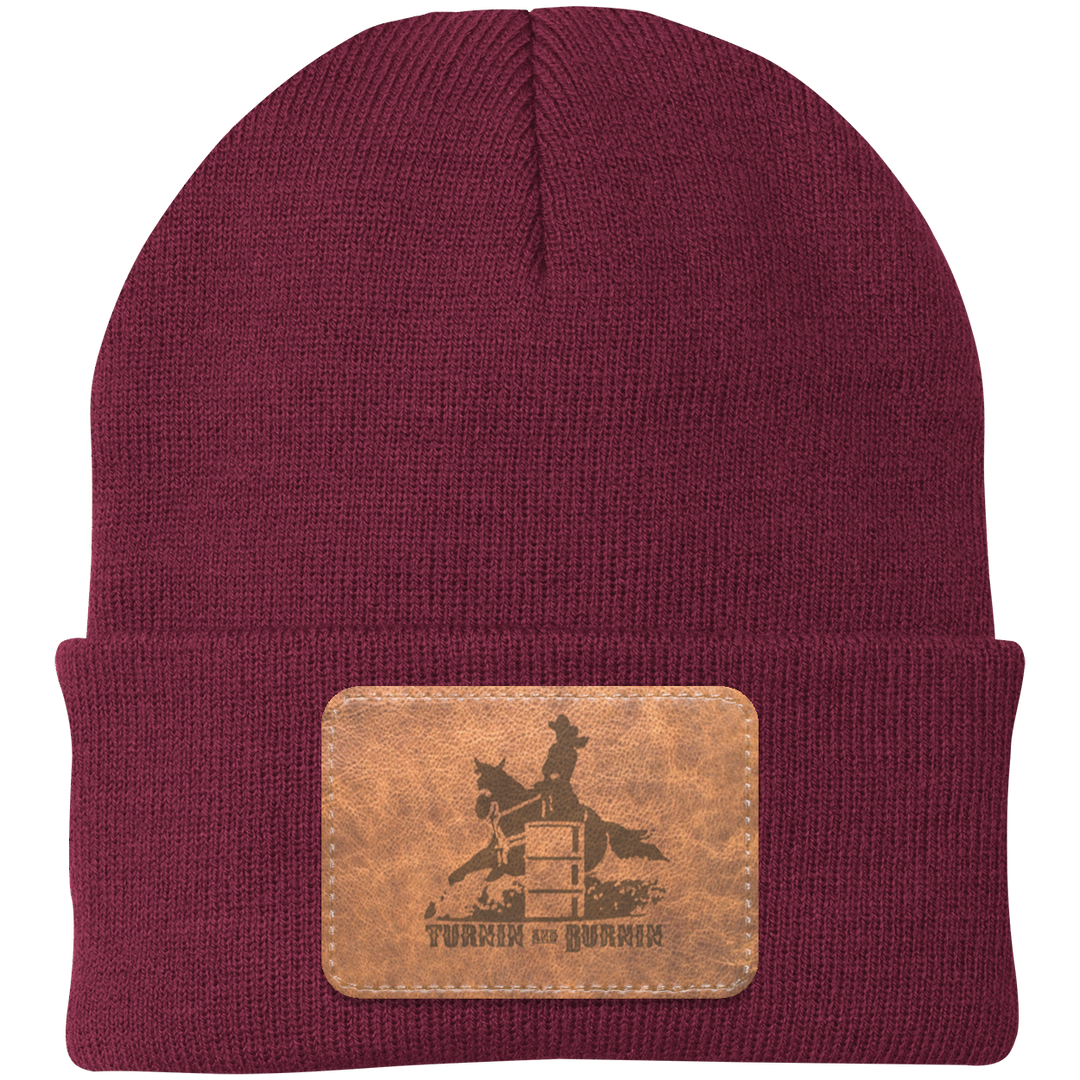 TURNIN AND BURNIN ON LEATHER CP90 Knit Cap - Patch