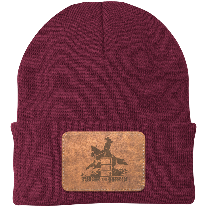 TURNIN AND BURNIN ON LEATHER CP90 Knit Cap - Patch