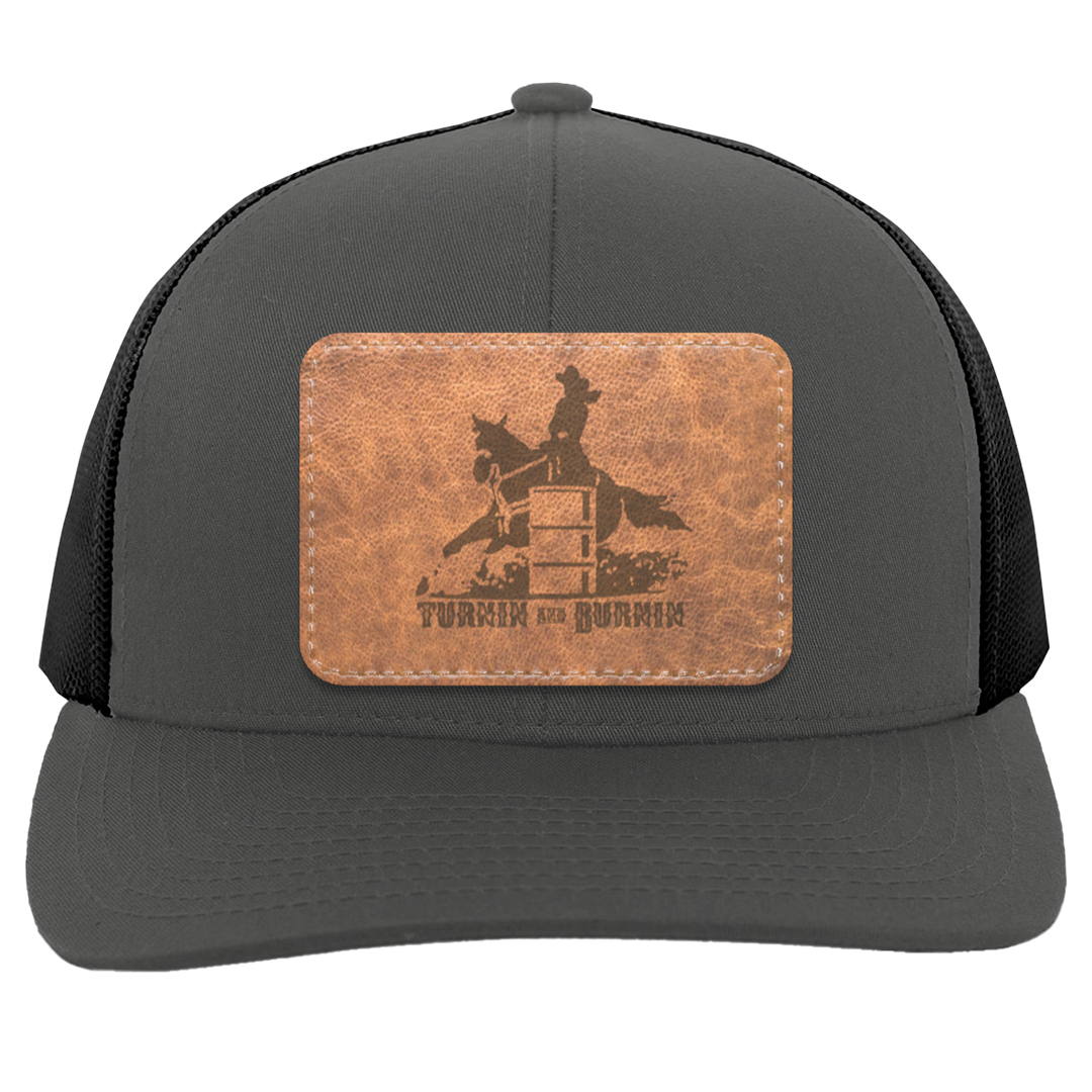 TURNIN AND BURNIN ON LEATHER 104C Trucker Snap Back - Patch