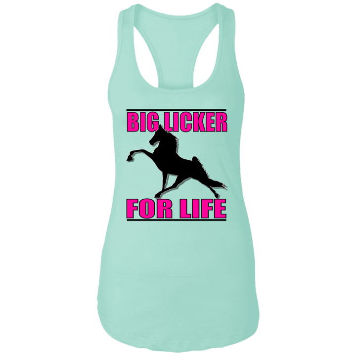 Big Licker for Life Pink NL1533 Ladies Ideal Racerback Tank