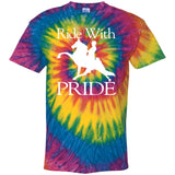 RIDEWITHPRIDEWHITE CD100 100% Cotton Tie Dye T-Shirt