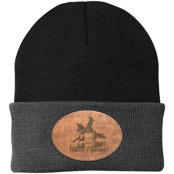 TURNIN AND BURNIN ON LEATHER CP90 Knit Cap - Patch