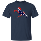 Rebel on the Rail Tennessee Walking Horse Performance G500 5.3 oz. T-Shirt
