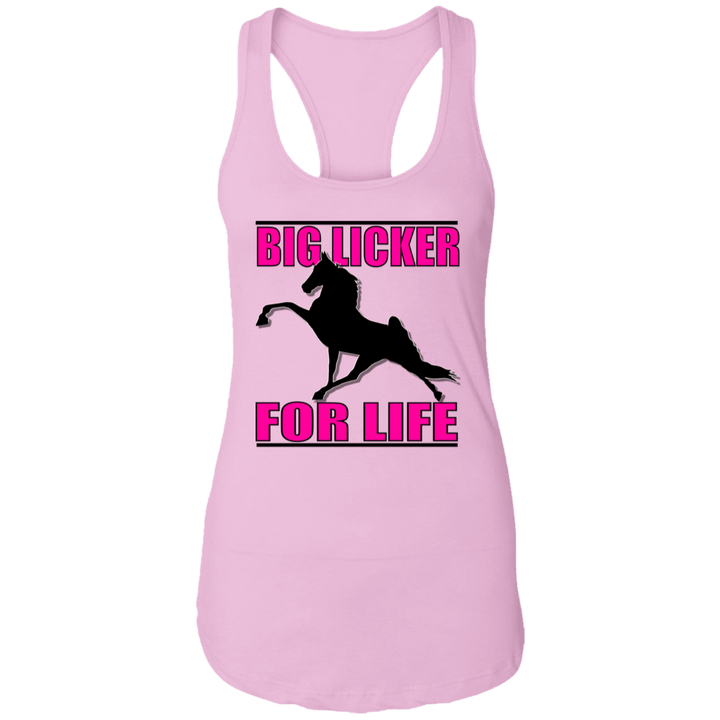 Big Licker for Life Pink NL1533 Ladies Ideal Racerback Tank