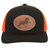 TENNESSEE WALKING HORSE PERFORMANCE LEATHER 104C Trucker Snap Back - Patch