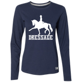 Dressage style 1(WHITE) 4HORSE 64LTTX Ladies’ Essential Dri-Power Long Sleeve Tee