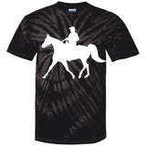 Missouri Fox Trotter WITH MALE RIDER WHITE CD100Y Youth Tie Dye T-Shirt