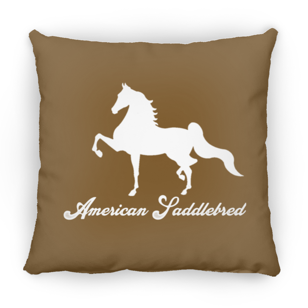 AMERICAN SADDLEBRED (DESIGN 1) WHITE 4HORSE PILLOWS THREE SIZES