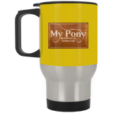 MY PONY NASHVILLE BRAND XP8400S Silver Stainless Travel Mug
