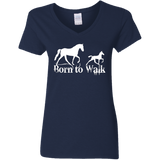 BORN TO WALK G500VL Ladies' 5.3 oz. V-Neck T-Shirt