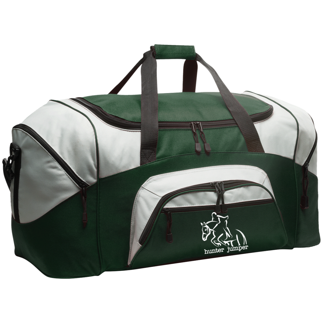 HUNTER JUMPER STYLE 1 (WHITE) 4HORSE BG99 Colorblock Sport Duffel