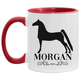 MORGAN STYLE 1 4HORSE AM11OZ 11 oz. Accent Mug
